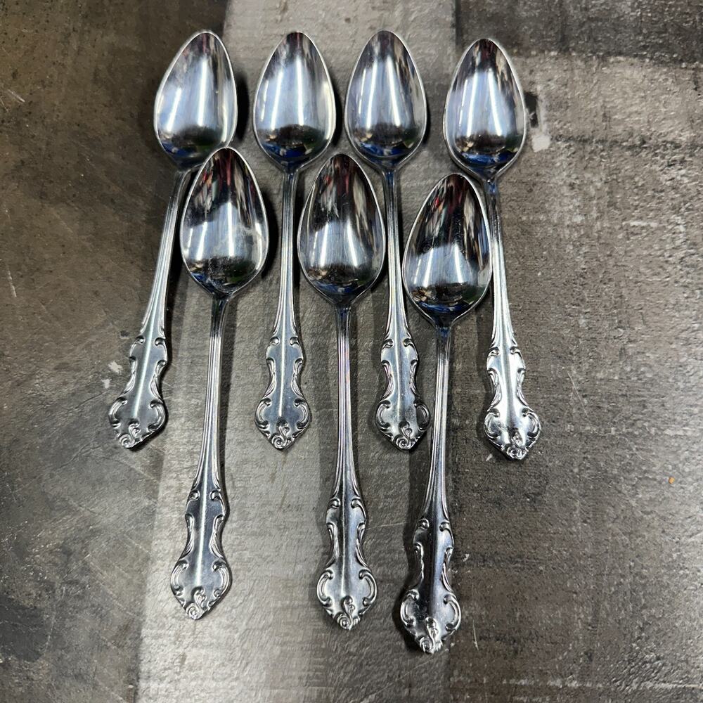 Eldan Japan Stainless Silverware - ELD20 - Teaspoon Lot of 7